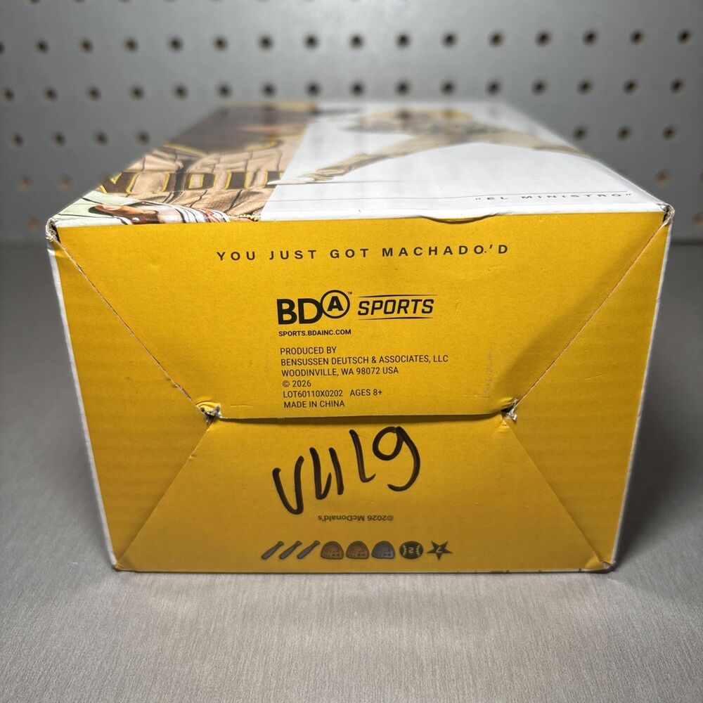 Manny Machado Bobblehead 2026 San Diego Padres Hot Corner Giveaway OPEN BOX - Picture 7 of 10